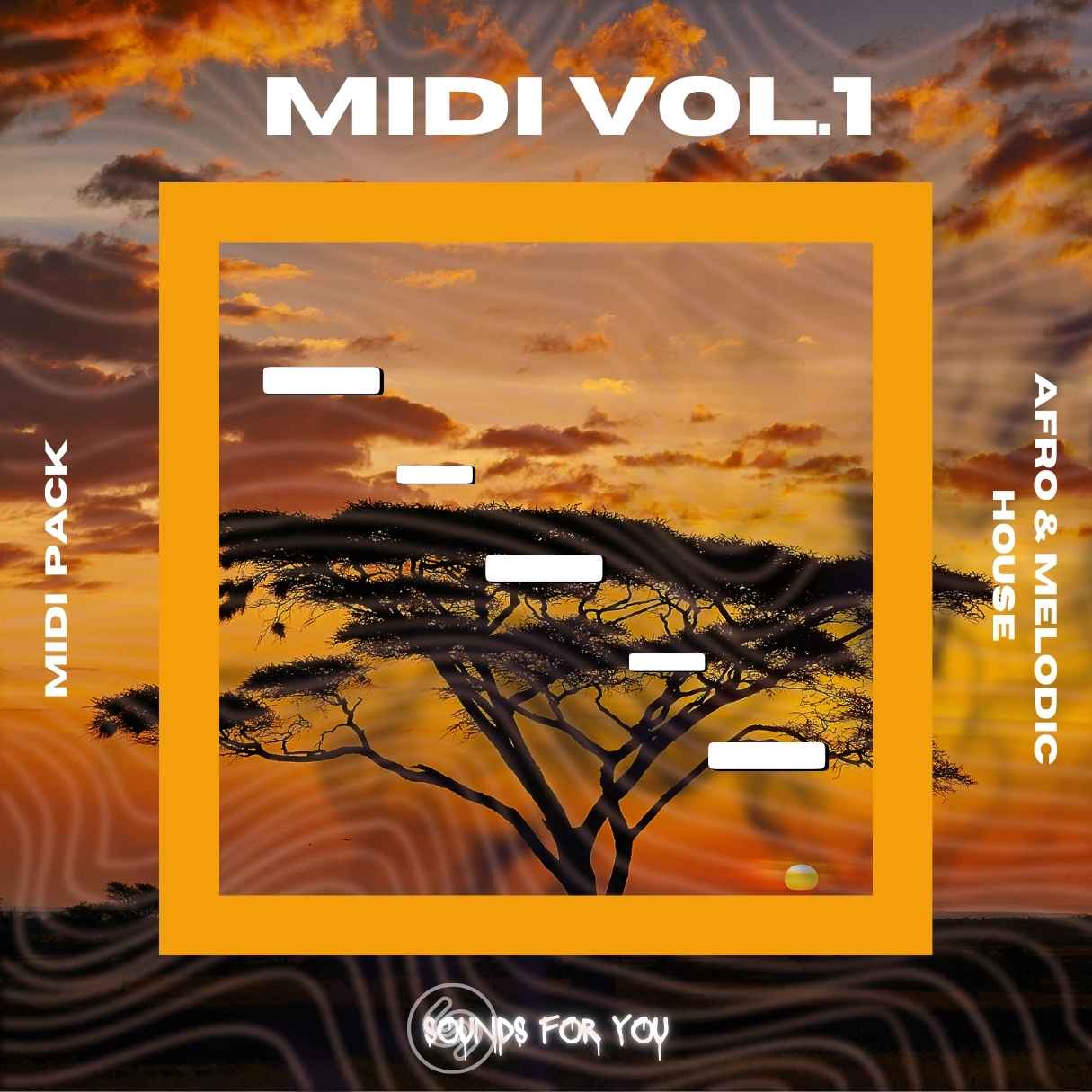 Afro House MIDI Pack - MIDI note sequences for melodies, chords, and rhythms, compatible with all DAWs and virtual instruments